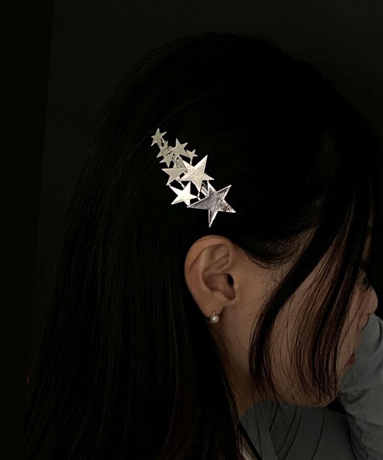 スターシルバーヘアピン｜ヘアアクセサリー｜韓国ファッション通販 SONA