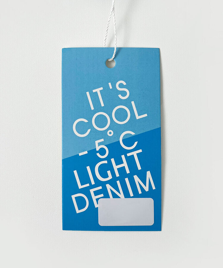 ウエストバンディングロングワイドデニムパンツ