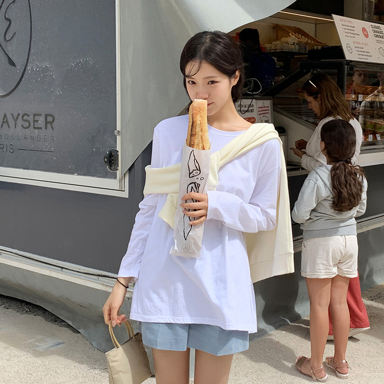 オーバーTシャツ WHITE