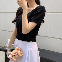 カシュクールニットトップス｜ニット｜韓国ファッション通販 SONA