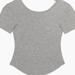 半袖Tシャツ スリムフィットUネックラウンドTシャツ5色