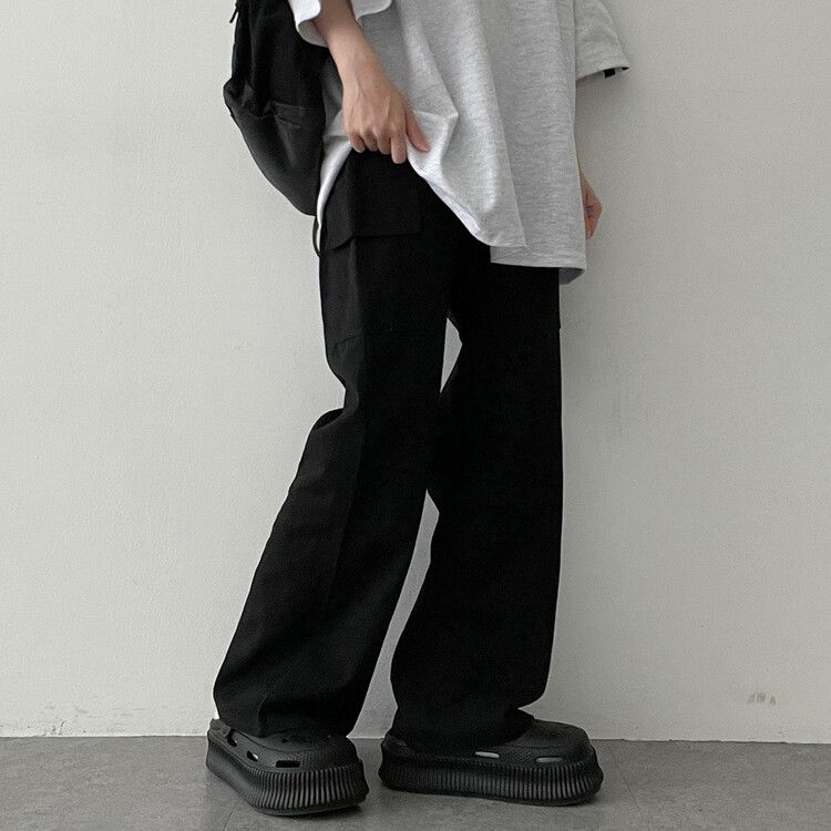 ワイドパンツ　ごきげんパンツ SPS18383 バンディングコットンポケットカーゴワイドパンツ