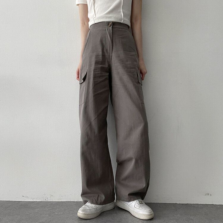 Suitroom ★ ポケットポイントバンディングスラックス SPS18383 バンディングコットンポケットカーゴワイドパンツ