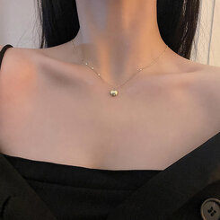 ミニハートチェーンペンダント ゴールド