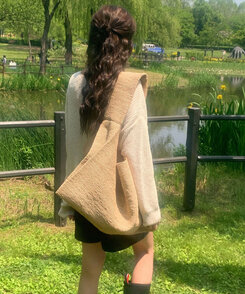 ニット ルーズフィットボートネックサマーニット6色 BEIGE