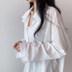 ルーズフィットシャツブラウス IVORY