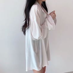 ルーズフィットシャツブラウス IVORY