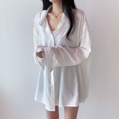 ルーズフィットシャツブラウス IVORY