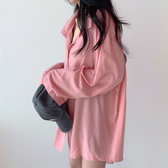 ルーズフィットシャツブラウス PINK
