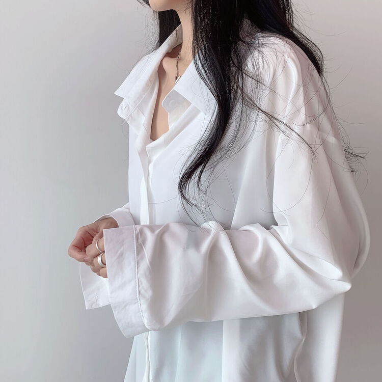 ルーズフィットシャツブラウス IVORY