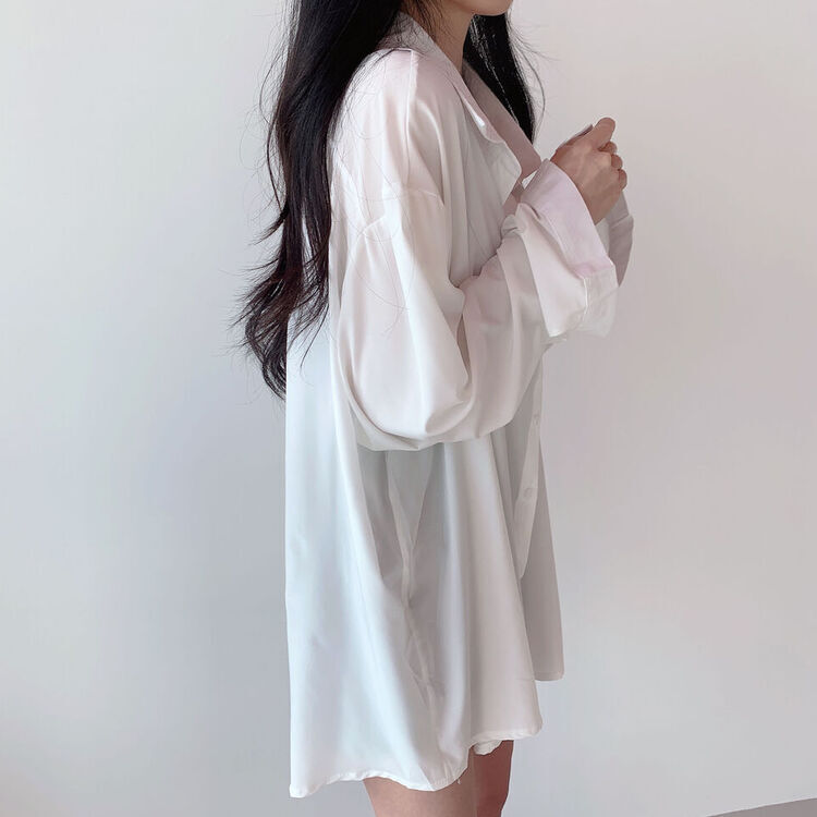 ルーズフィットシャツブラウス IVORY