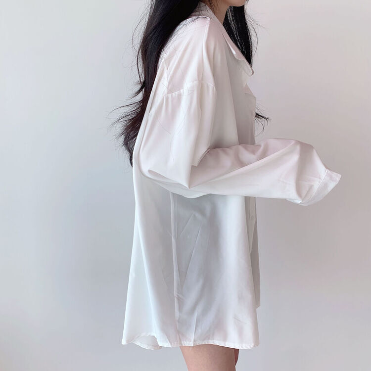 ルーズフィットシャツブラウス IVORY