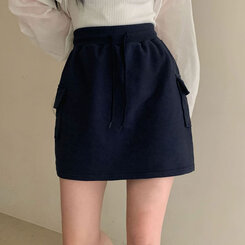 ミニスカート トレーニングポケットカーゴスカート NAVY