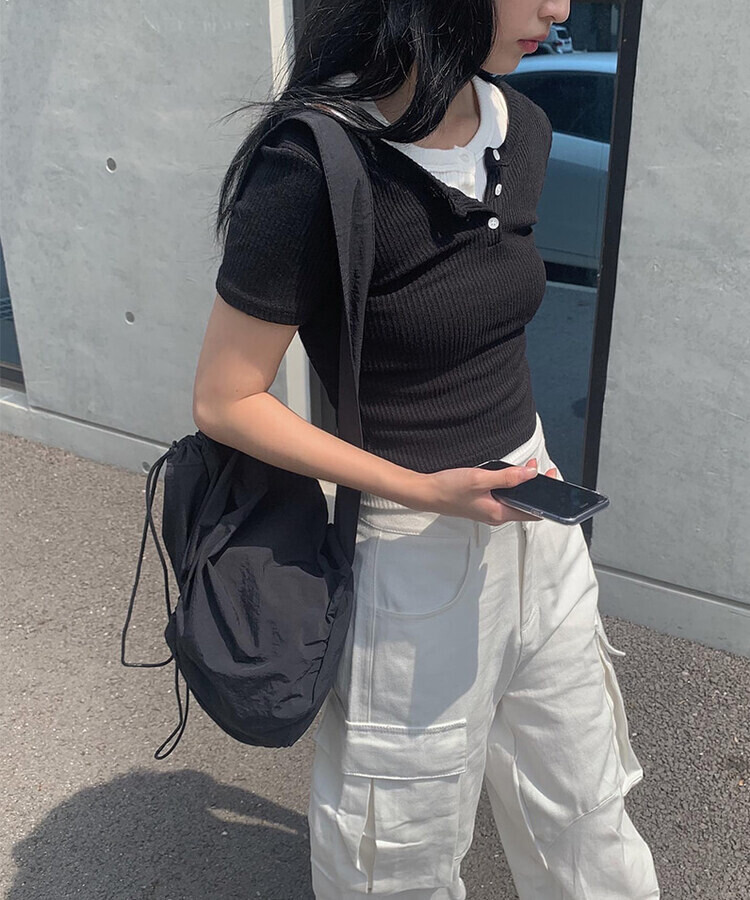 ストリングビッグスリングショルダーバッグ｜バッグ｜韓国