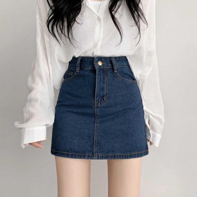 マリーンセル モノグラムコットンデニムミニスカート マリーン マリーンセル モノグラムコットンデニムミニスカート マリーン