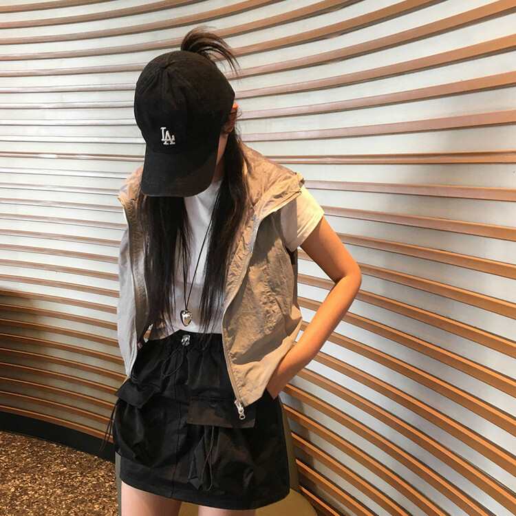 ストリートナイロンフードベスト｜ベスト｜韓国ファッション通販 SONA