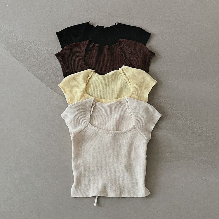 バックリボンクロップTシャツ