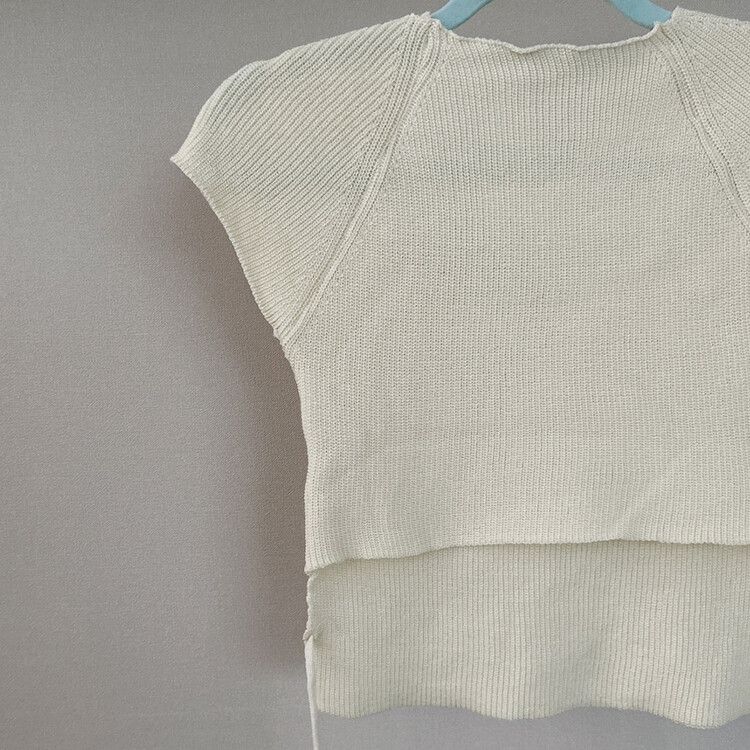 バックリボンクロップTシャツ