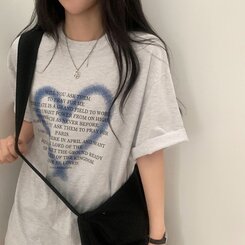オーバーフィットレタリングTシャツ IVORY