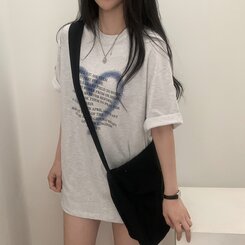 オーバーフィットレタリングTシャツ IVORY