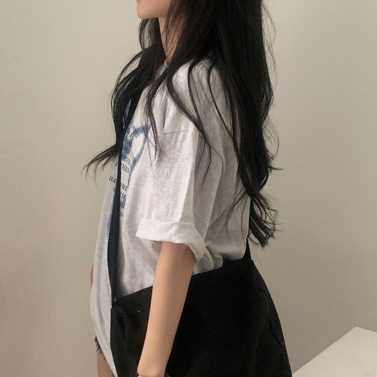 オーバーフィットレタリングTシャツ IVORY