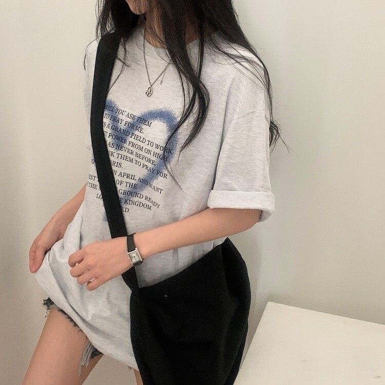 オーバーフィットレタリングTシャツ IVORY