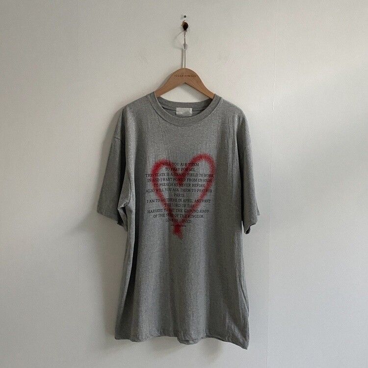オーバーフィットレタリングTシャツ
