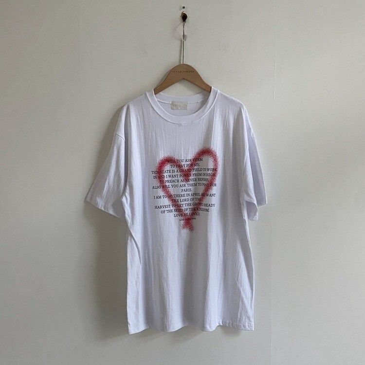 オーバーフィットレタリングTシャツ