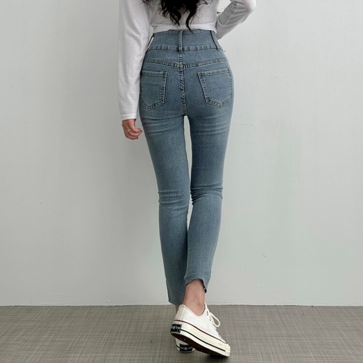 【限定1着】 Philip Plein スキニーデニム スリーボタンスリムフィットスキニーデニムパンツ｜スキニーパンツ