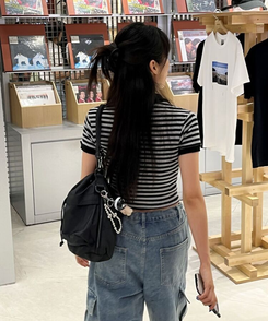 バッグ 2WAYナイロンポケットショルダークロスバッグ BLACK