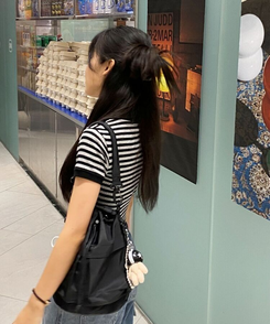 バッグ 2WAYナイロンポケットショルダークロスバッグ BLACK