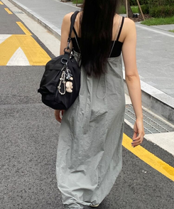バッグ 2WAYナイロンポケットショルダークロスバッグ BLACK