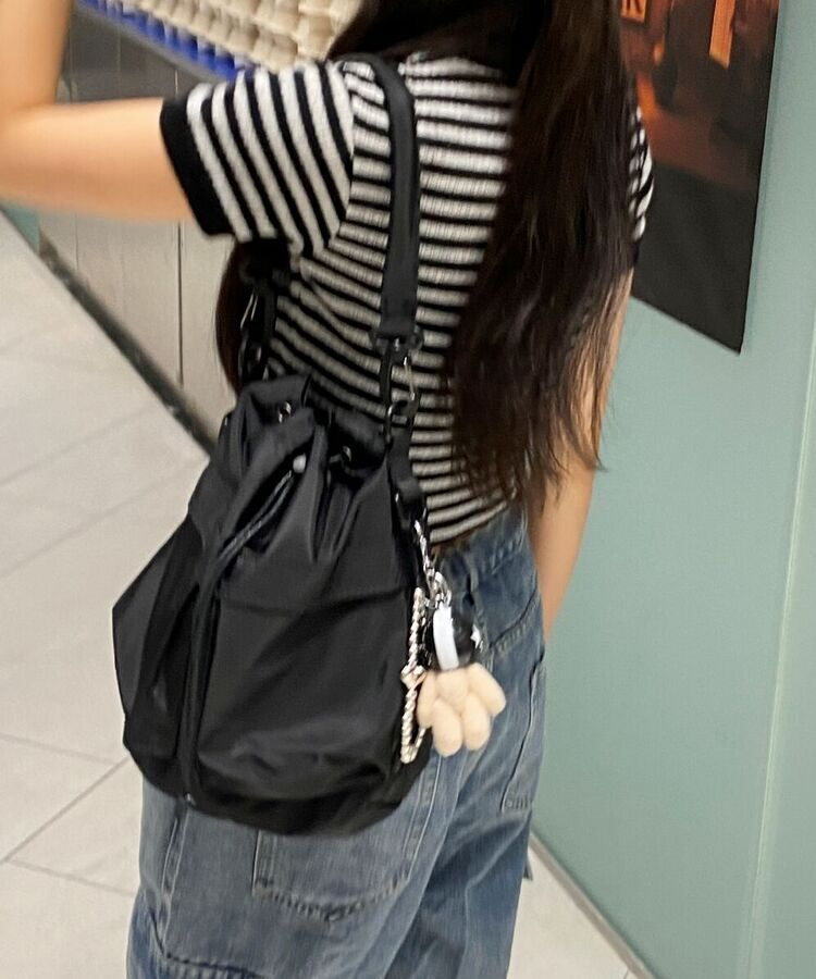 2WAYナイロンポケットショルダークロスバッグ｜バッグ｜韓国