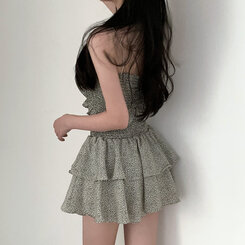 [SET購入可能]キャミソール＋ティアードスカート アイボリー