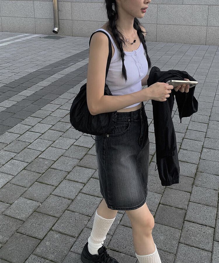 D&G グラフィティデニムミニスカート レディース デニム ミニスカート[品番：GORW0008622]｜GORGE