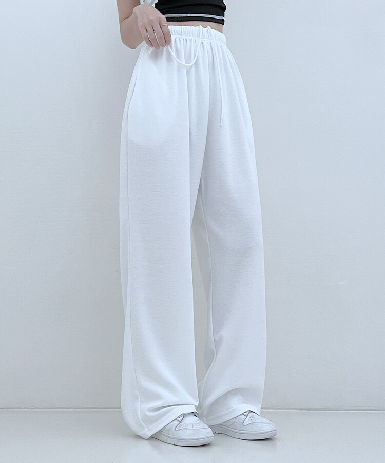 하입보이밴딩와이드롱팬츠4계절팬츠 아이보리