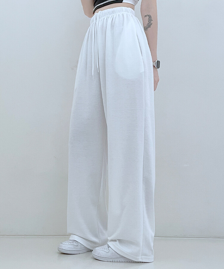 하입보이밴딩와이드롱팬츠4계절팬츠 아이보리