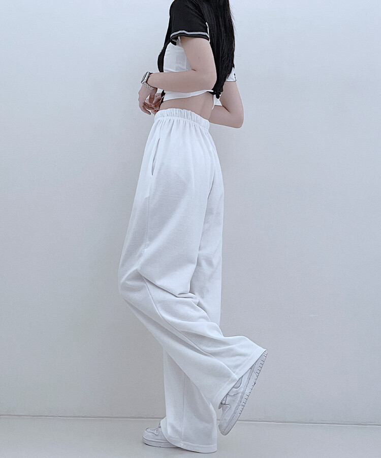 하입보이밴딩와이드롱팬츠4계절팬츠 아이보리