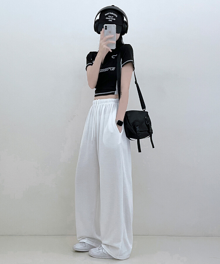 하입보이밴딩와이드롱팬츠4계절팬츠 아이보리