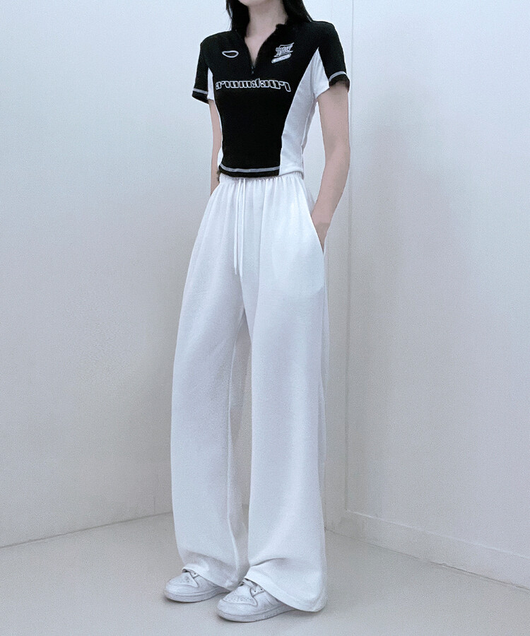 하입보이밴딩와이드롱팬츠4계절팬츠 아이보리