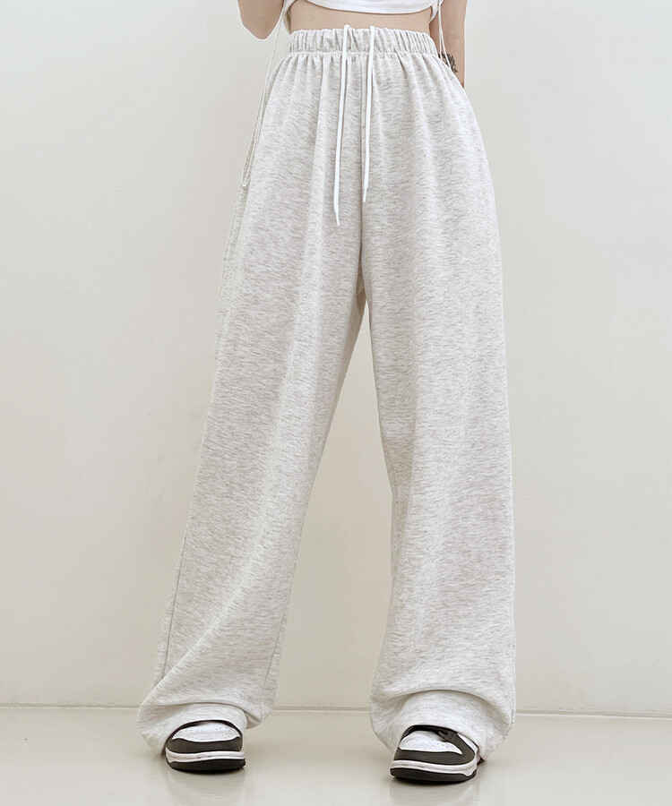 하입보이밴딩와이드롱팬츠4계절팬츠 오트밀