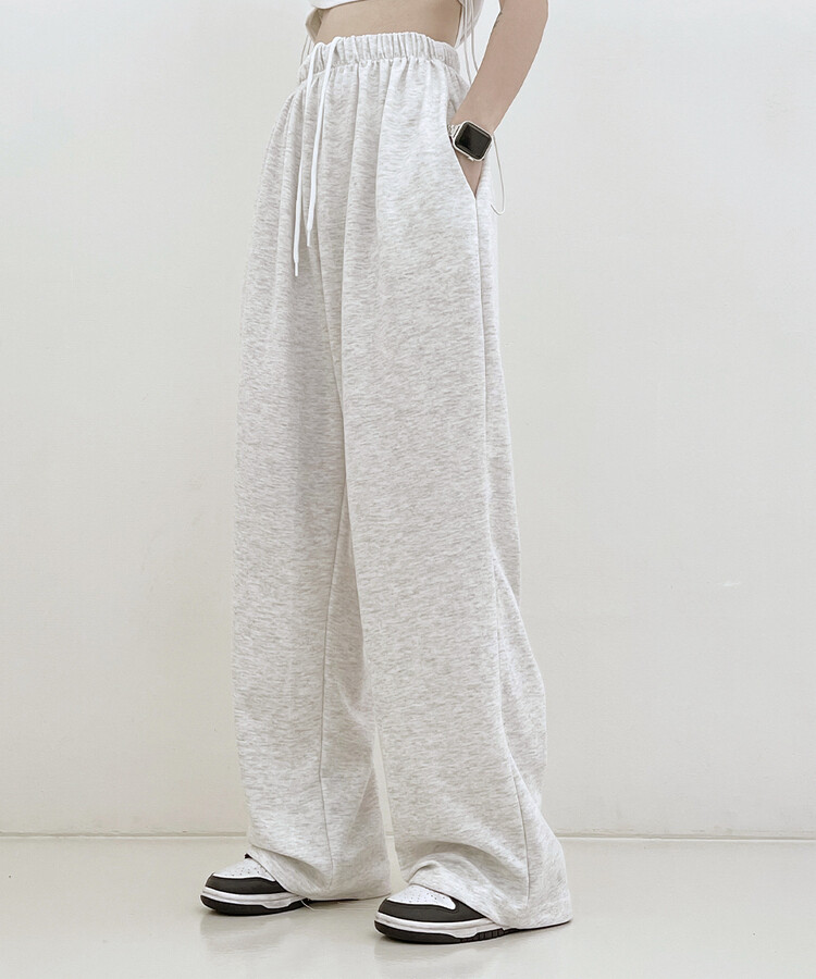 하입보이밴딩와이드롱팬츠4계절팬츠 오트밀