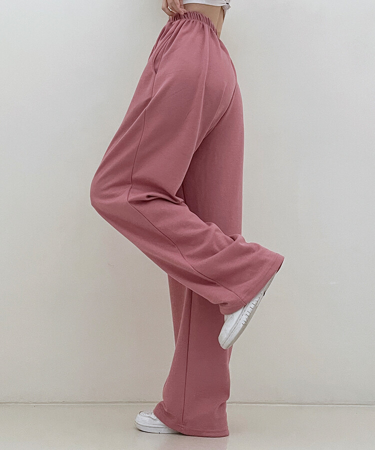 하입보이밴딩와이드롱팬츠4계절팬츠 핑크