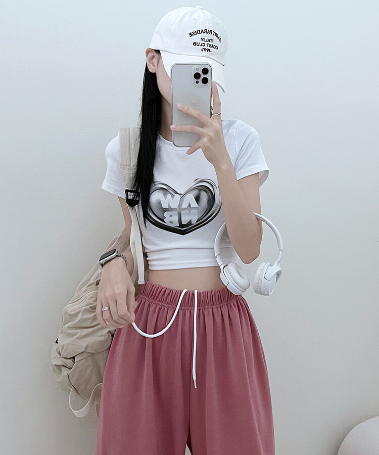 하입보이밴딩와이드롱팬츠4계절팬츠 핑크