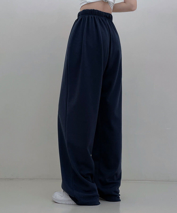 하입보이밴딩와이드롱팬츠4계절팬츠 네이비