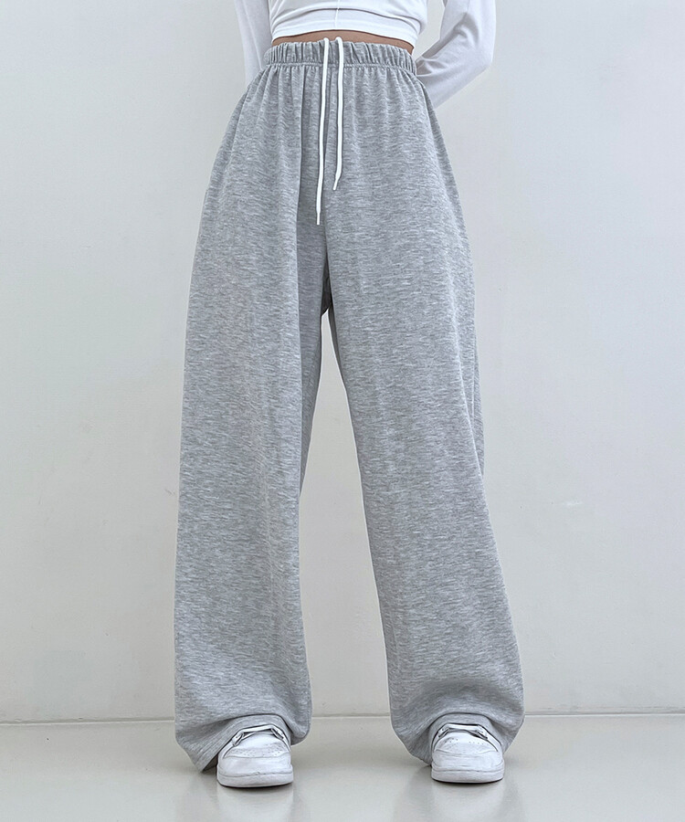 하입보이밴딩와이드롱팬츠4계절팬츠 그레이