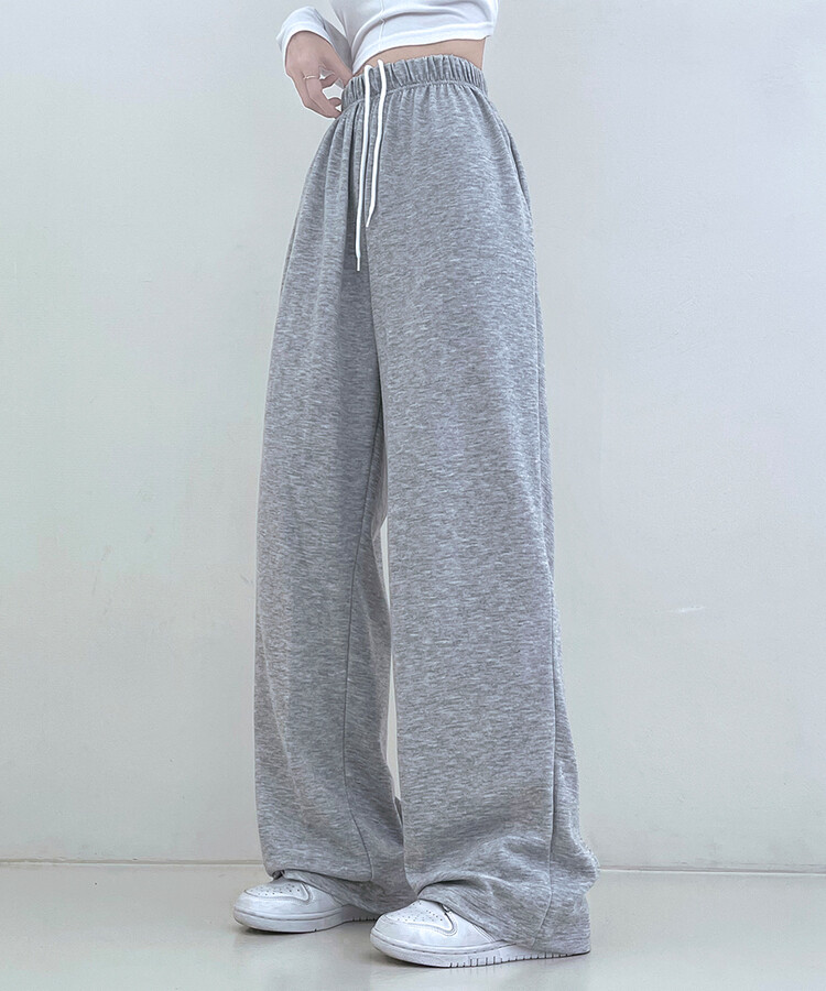 하입보이밴딩와이드롱팬츠4계절팬츠 그레이