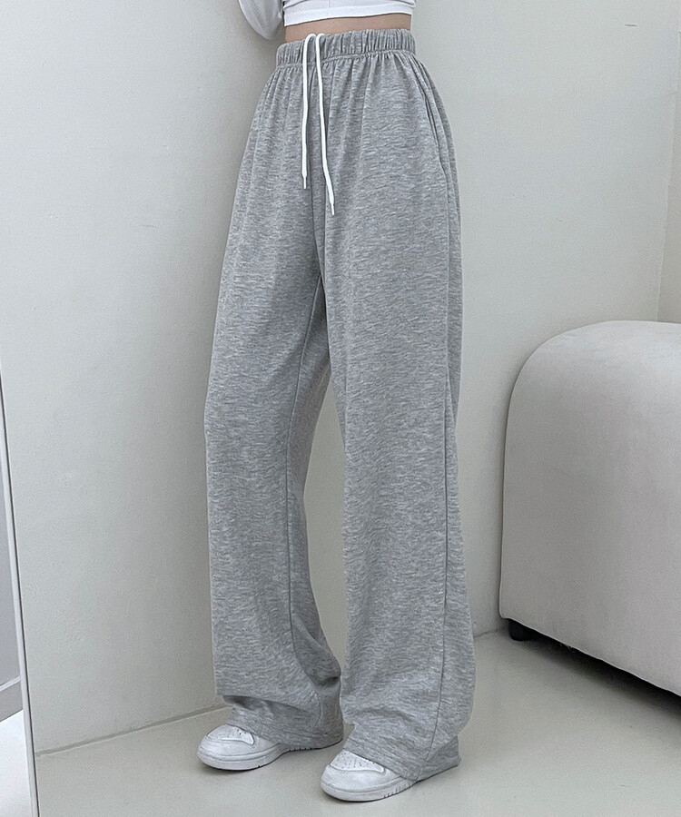 하입보이밴딩와이드롱팬츠4계절팬츠 그레이