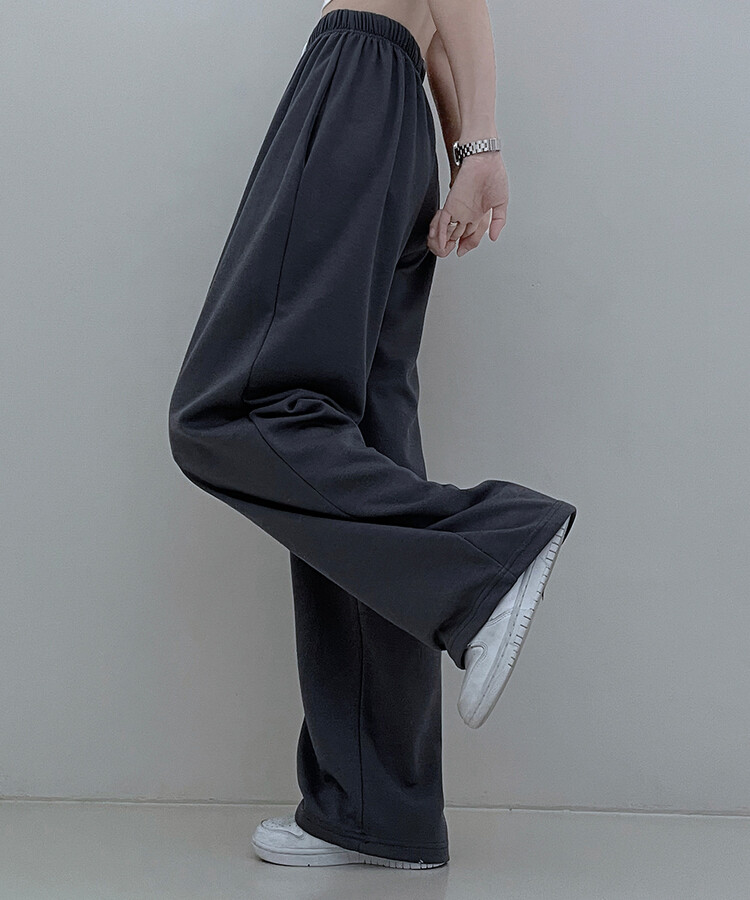 하입보이밴딩와이드롱팬츠4계절팬츠 차콜