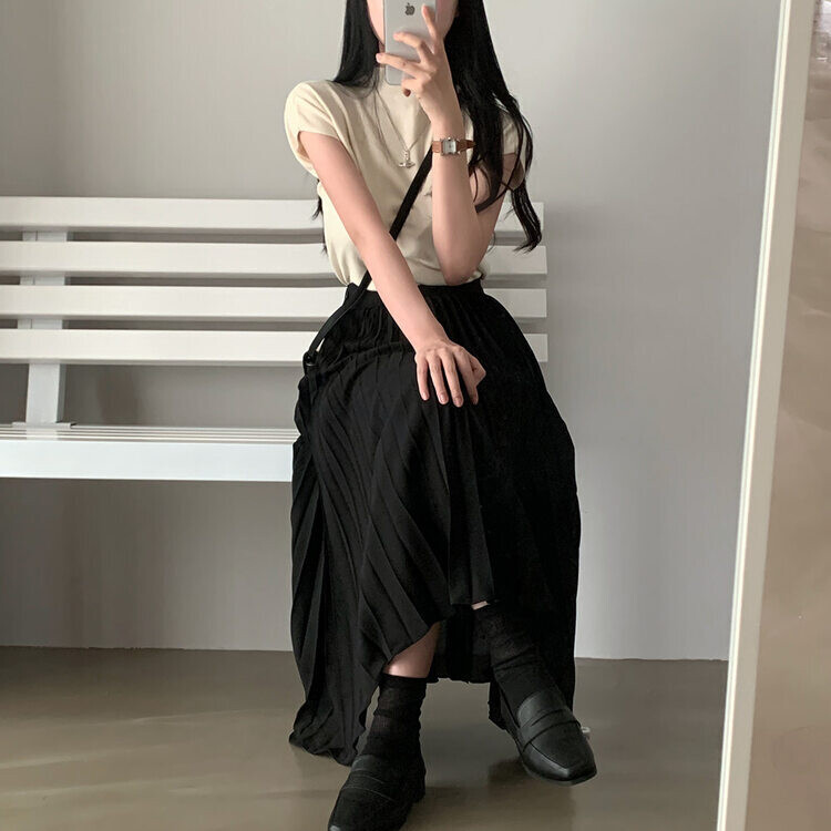 ハーフネックパフ半袖ニット IVORY